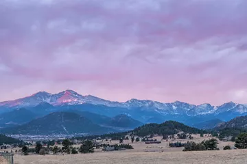 Longs Peak above Estes Valley, Colorado