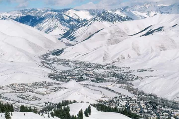 Aerial view of Sun Valley, Idaho